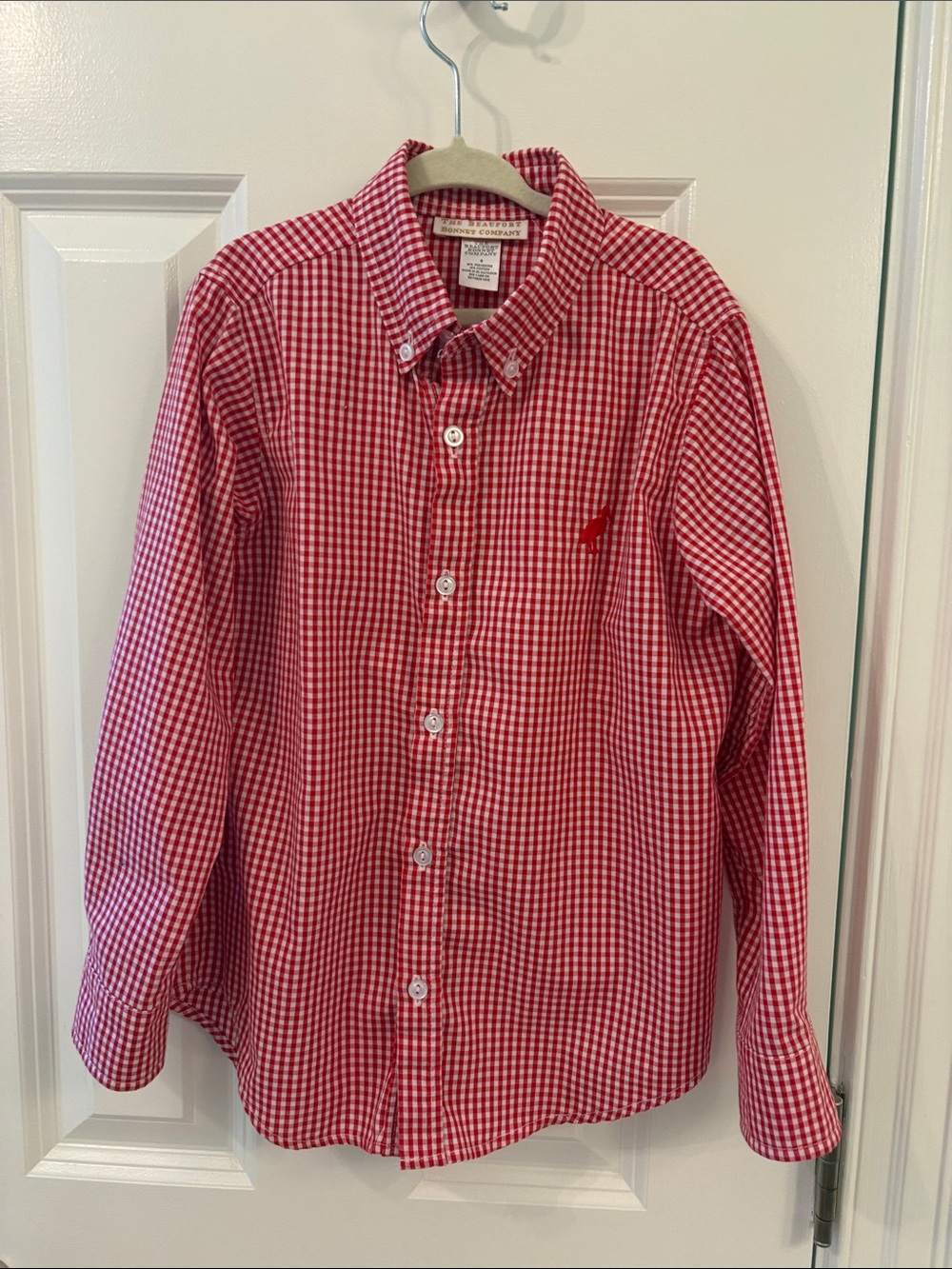 The Beaufort Bonnet Company Red Gingham Button-Down Shirt